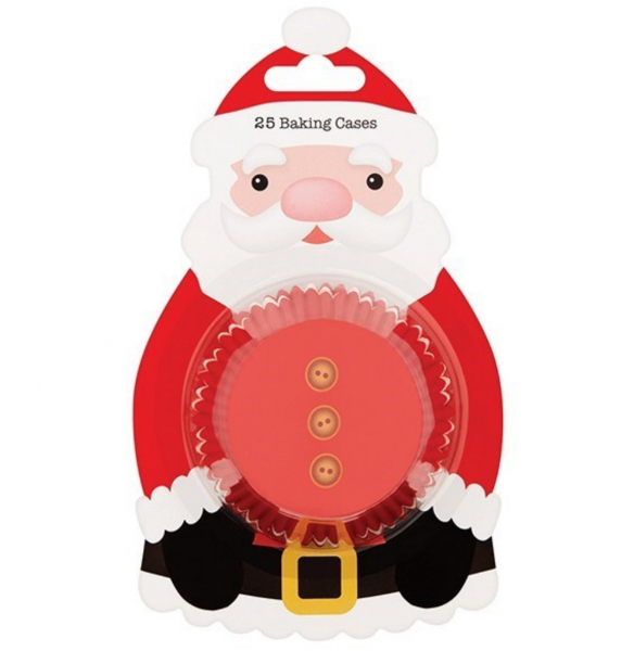 XMASSANTACC1008 - Santa Cake Cases x 25